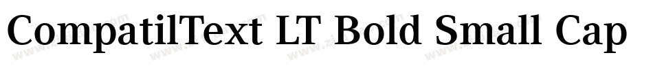 CompatilText LT Bold Small Caps字体转换